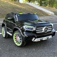 Детский электромобиль M 6379EBLRS-2 черный двухместный Mercedes